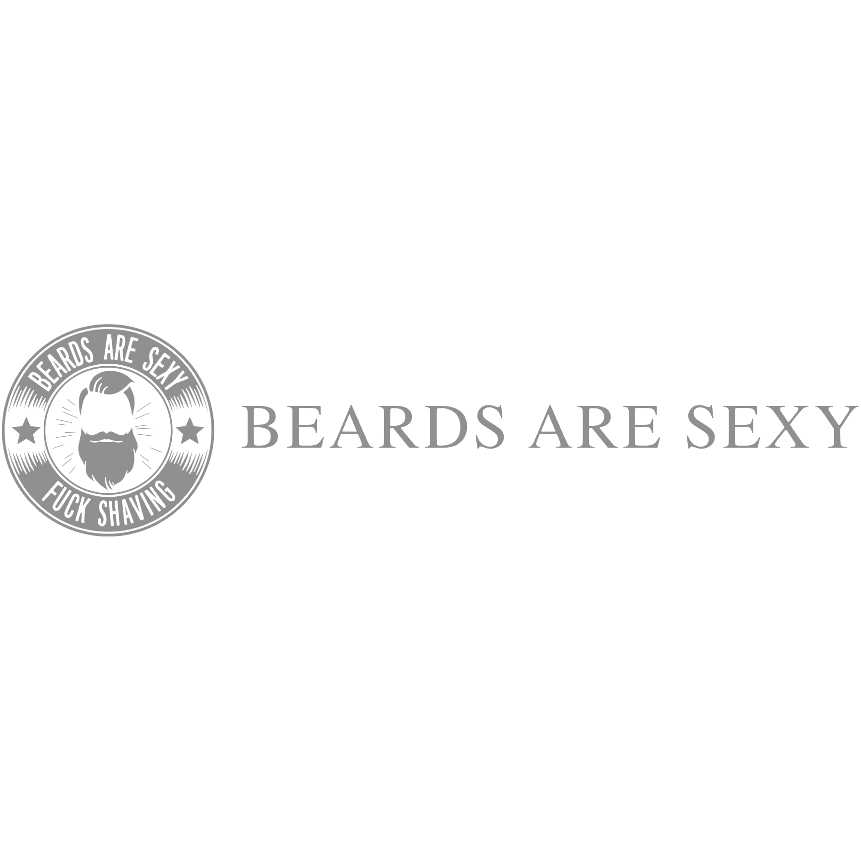 Logo Beards Are Sexy Grijs